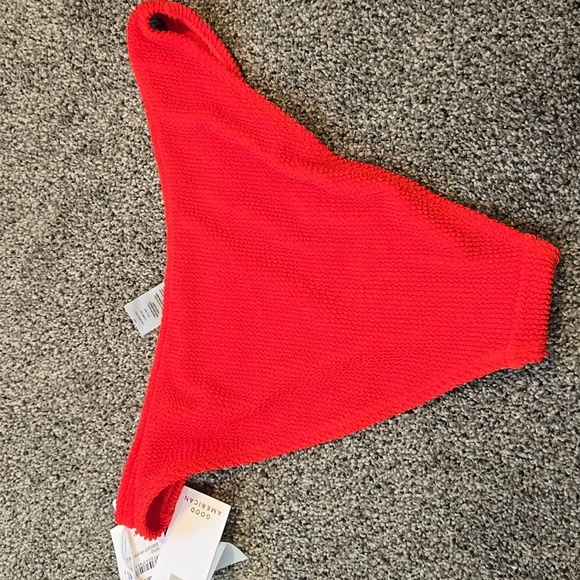 NWT Good American Women Always Fits Bright Poppy Bottom Swim 3/4 L/XL - Picture 8 of 10